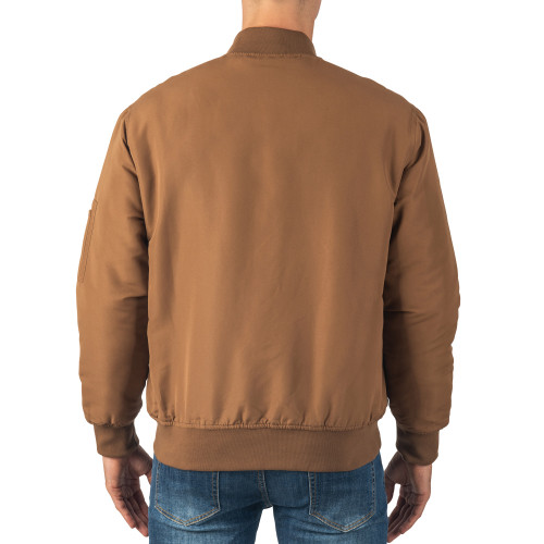 Alpine Swiss Damon Mens Bomber Jacket Warm Quilted Flight Jacket